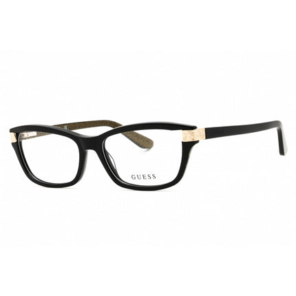 Guess Women's Eyeglasses - Shiny Black Acetate Full Rim Cat Eye Frame | GU2956 001 ,