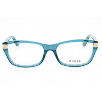 Guess Women's Eyeglasses - Shiny Turquoise Acetate Full Rim Cat Eye Frame | GU2956 087 ,