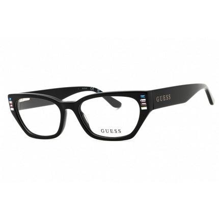 Guess Women's Eyeglasses - Shiny Black Acetate Full Rim Cat Eye Frame | GU2967 001 ,