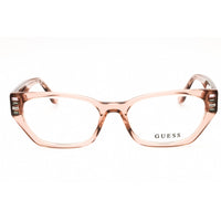 Guess Women's Eyeglasses - Shiny Beige Acetate Full Rim Cat Eye Frame | GU2967 057 ,