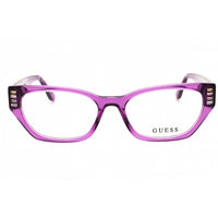 Guess Women's Eyeglasses - Violet/Other Acetate Full Rim Cat Eye Frame | GU2967 083 ,