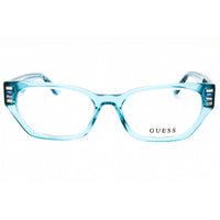 Guess Women's Eyeglasses - Shiny Turquoise Acetate Full Rim Cat Eye Frame | GU2967 087 ,
