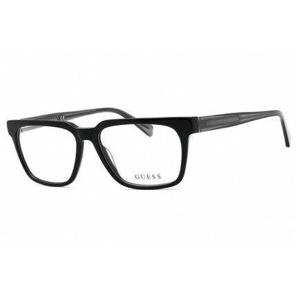 Guess Men's Eyeglasses - Shiny Black Acetate Full Rim Square Shape Frame | GU50059 001 ,