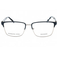 Guess Men's Eyeglasses - Blue/Other Metal Full Rim Square Shape Frame | GU50070 092 ,