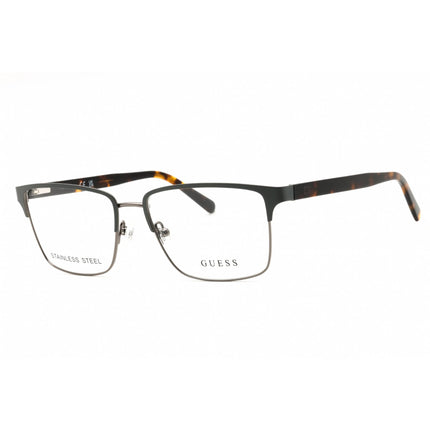 Guess Men's Eyeglasses - Grey/Other Metal Full Rim Square Shape Frame | GU50070 020 ,