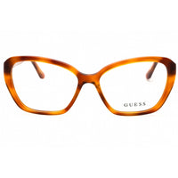 Guess Women's Eyeglasses - Blonde Acetate Full Rim Cat Eye 54mm Frame | GU50115 053 ,