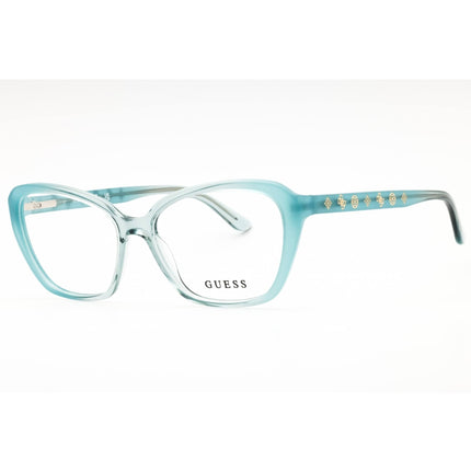Guess Women's Eyeglasses - Turquoise/Other Full Rim Cat Eye 54mm Frame | GU50115 089 ,