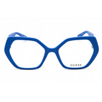 Guess Women's Eyeglasses - Matte Blue Injected Propionate Cat Eye Frame | GU50116 091 ,