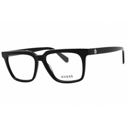 Guess Men's Eyeglasses - Shiny Black Acetate Full Rim Square 53mm Frame | GU50133 001 ,