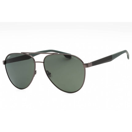 Hugo Boss Men's Sunglasses - Matte Ruthenium Full Rim Aviator Frame | 1485/S 0MFK ,