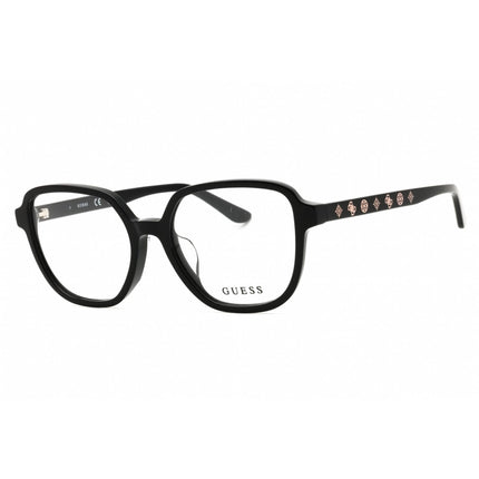 Guess Women's Eyeglasses - Shiny Black Acetate Full Rim Square Frame | GU50154-D 001 ,