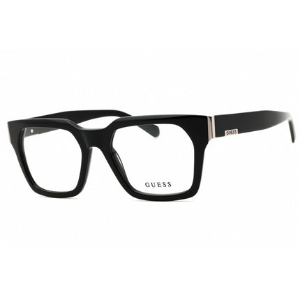 Guess Men's Eyeglasses - Shiny Black Acetate Full Rim Square Shape Frame | GU50188 001 ,
