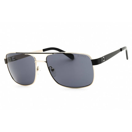 Guess Men's Sunglasses - Gold Metal Full Rim Pilot Shape Frame Smoke Lens | GU6968 32A ,