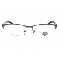 Harley Davidson Men's Eyeglasses - Matte Gunmetal Rectangular 56mm Frame | HD00015 009 ,
