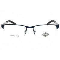 Harley Davidson Men's Eyeglasses - Matte Blue Rectangular 56mm Frame | HD00015 091 ,