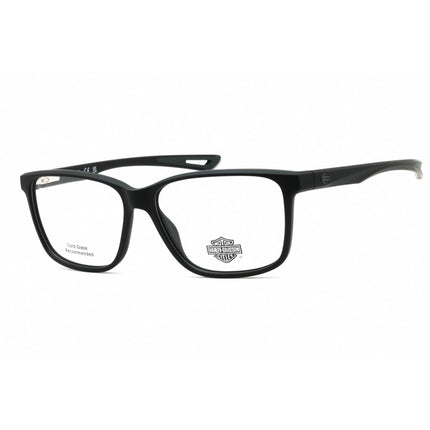 Harley Davidson Men's Eyeglasses - Matte Black Full Rim Square Frame | HD0879 002 ,