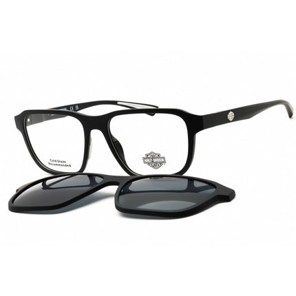 Harley Davidson Men's Eyeglasses - Matte Black Full Rim Square Frame | HD50023 002 ,