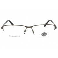 Harley Davidson Men's Eyeglasses - Matte Gunmetal Metal Rectangular | HD50032 009 ,