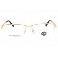 Harley Davidson Men's Eyeglasses - Pale Gold Metal Rectangular Frame | HD50032 032 ,