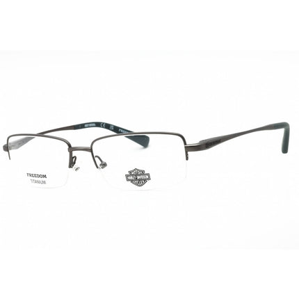 Harley Davidson Men's Eyeglasses - Matte Gunmetal Rectangular 57mm Frame | HD9024 009 ,