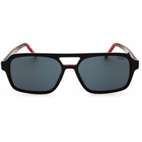 Hugo Men's Sunglasses - Black Red Plastic Full Rim Navigator Frame | HG 1241/S 0OIT IR ,