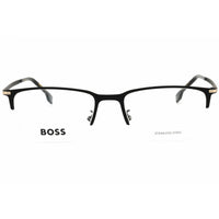 Hugo Boss Men's Eyeglasses - Black Metal Half Rim Rectangular | BOSS 1616/F I46 00 ,