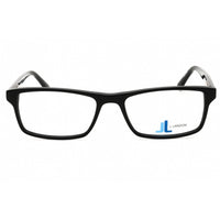 J. Landon Men's Eyeglasses - Shiny Black Acetate Full Rim Rectangular | JL1003 001 ,