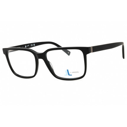 J. Landon Men's Eyeglasses - Shiny Black Acetate Full Rim Square Frame | JL1011 001 ,