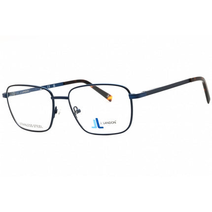 J. Landon Men's Eyeglasses - Matte Blue Metal Full Rim Square Shape Frame | JL1013 091 ,