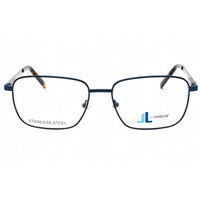 J. Landon Men's Eyeglasses - Matte Blue Metal Full Rim Square Shape Frame | JL1013 091 ,