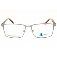 J. Landon Men's Eyeglasses - Matte Gunmetal Metal Full Rim Rectangular | JL1015 009 ,