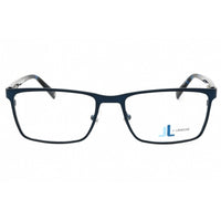 J. Landon Men's Eyeglasses - Matte Blue Metal Full Rim Rectangular Frame | JL50000 091 ,
