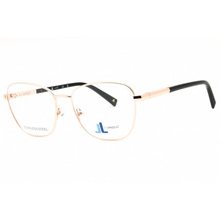 J. Landon Women's Eyeglasses - Shiny Rose Gold Metal Full Rim Cat Eye | JL50003 028 ,