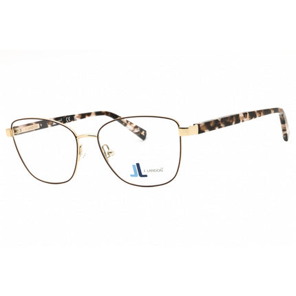 J. Landon Women's Eyeglasses - Matte Dark Brown Metal Full Rim Cat Eye | JL5008 049 ,
