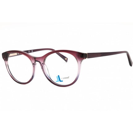 J. Landon Women's Eyeglasses - Shiny Violet Acetate Full Rim Round Frame | JL5014 081 ,