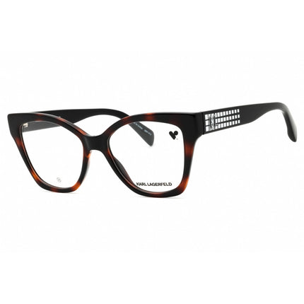 Karl Lagerfeld Women's Eyeglasses - Dark Tortoise Full Rim Cat Eye Frame | KL6150 242 ,