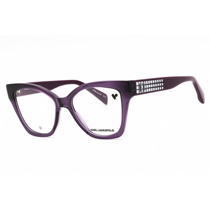 Karl Lagerfeld Women's Eyeglasses - Violet Injected Propionate Cat Eye | KL6150 541 ,