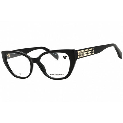 Karl Lagerfeld Women's Eyeglasses - Black Full Rim Cat Eye Shape Frame | KL6151 001 ,