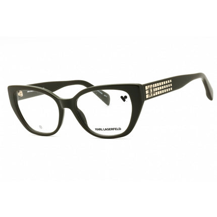 Karl Lagerfeld Women's Eyeglasses - Khaki Full Rim Cat Eye Shape Frame | KL6151 275 ,