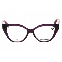 Karl Lagerfeld Women's Eyeglasses - Purple Injected Propionate Cat Eye | KL6178 500 ,