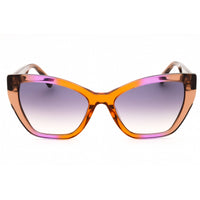 Moschino Women's Sunglasses - Brown Orange Plastic Cat Eye Frame | MOS155/S 012J FF ,