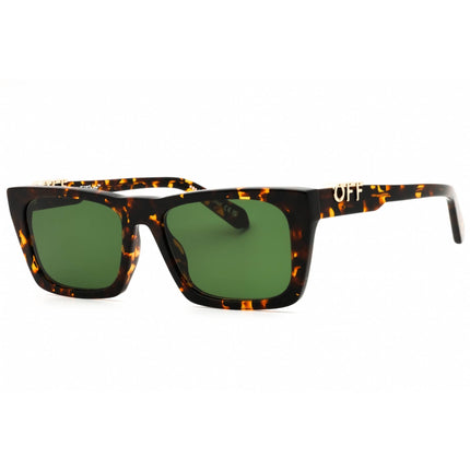 Off-White Unisex Sunglasses - Havana Plastic Full Rim Square Shape Frame | ALBANY 6055 ,