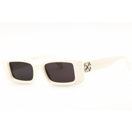 Off-White Unisex Sunglasses - White Plastic Full Rim Rectangular Frame | ARTHUR 0107 ,