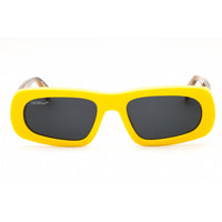 Off-White Unisex Sunglasses - Yellow Plastic Full Rim Oval Shape Frame | AUSTIN 1807 ,