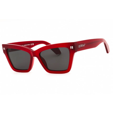 Off-White Women's Sunglasses - Burgundy Plastic Full Rim Cat Eye | CINCINNATI 2807 ,