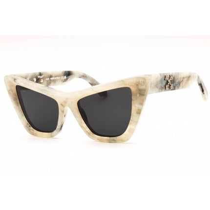 Off-White Women's Sunglasses - Marble Plastic Full Rim Cat Eye Frame | EDVARD 807 ,