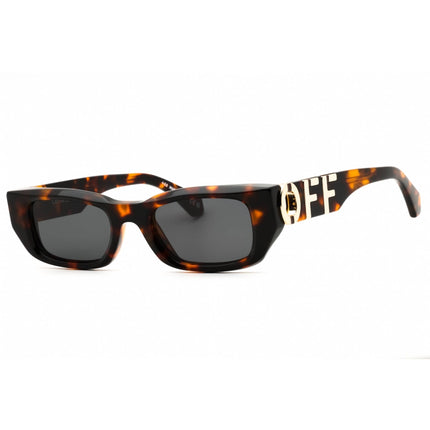 Off-White Unisex Sunglasses - Havana Plastic Full Rim Rectangular | FILLMORE 6007 ,