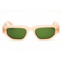 Off-White Unisex Sunglasses - Beige Plastic Full Rim Rectangular Frame | GREELEY 1755 ,