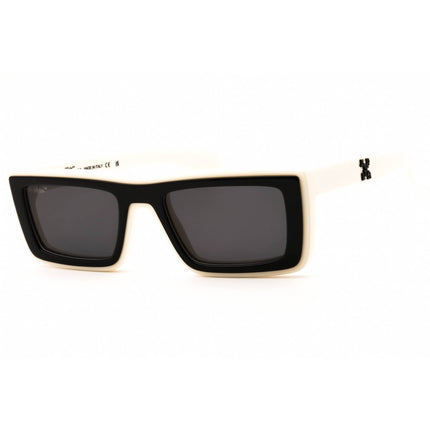 Off-White Unisex Sunglasses - White Plastic Full Rim Rectangular Frame | JACOB 0207 ,