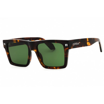 Off-White Unisex Sunglasses - Havana Plastic Full Rim Square Shape Frame | LAWTON 6055 ,